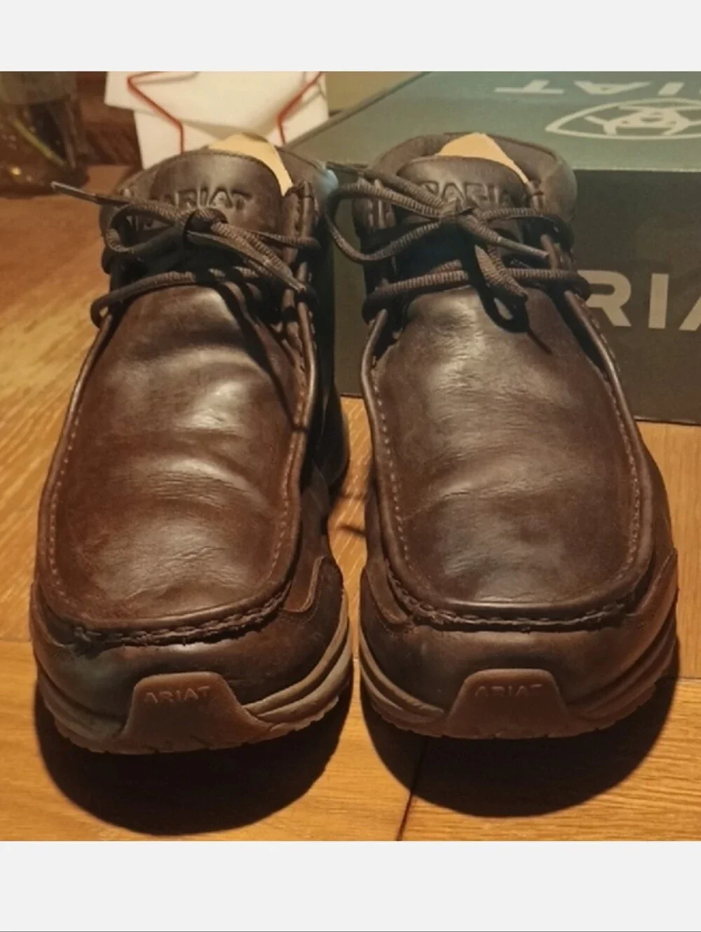 Ariat 15EE Wide Chukka Boots Spitfire Outdoor H20 Oily Distressed Brown